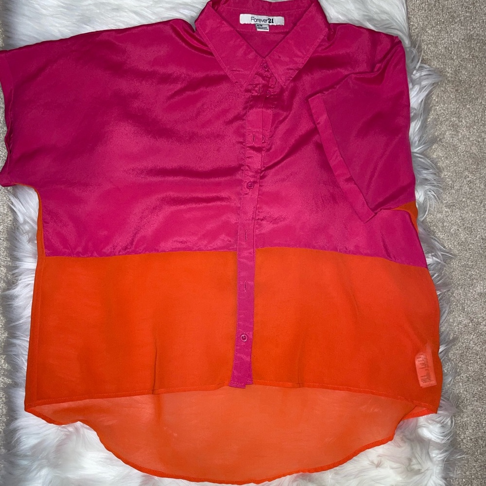 Forever 21 Color Block Blouse